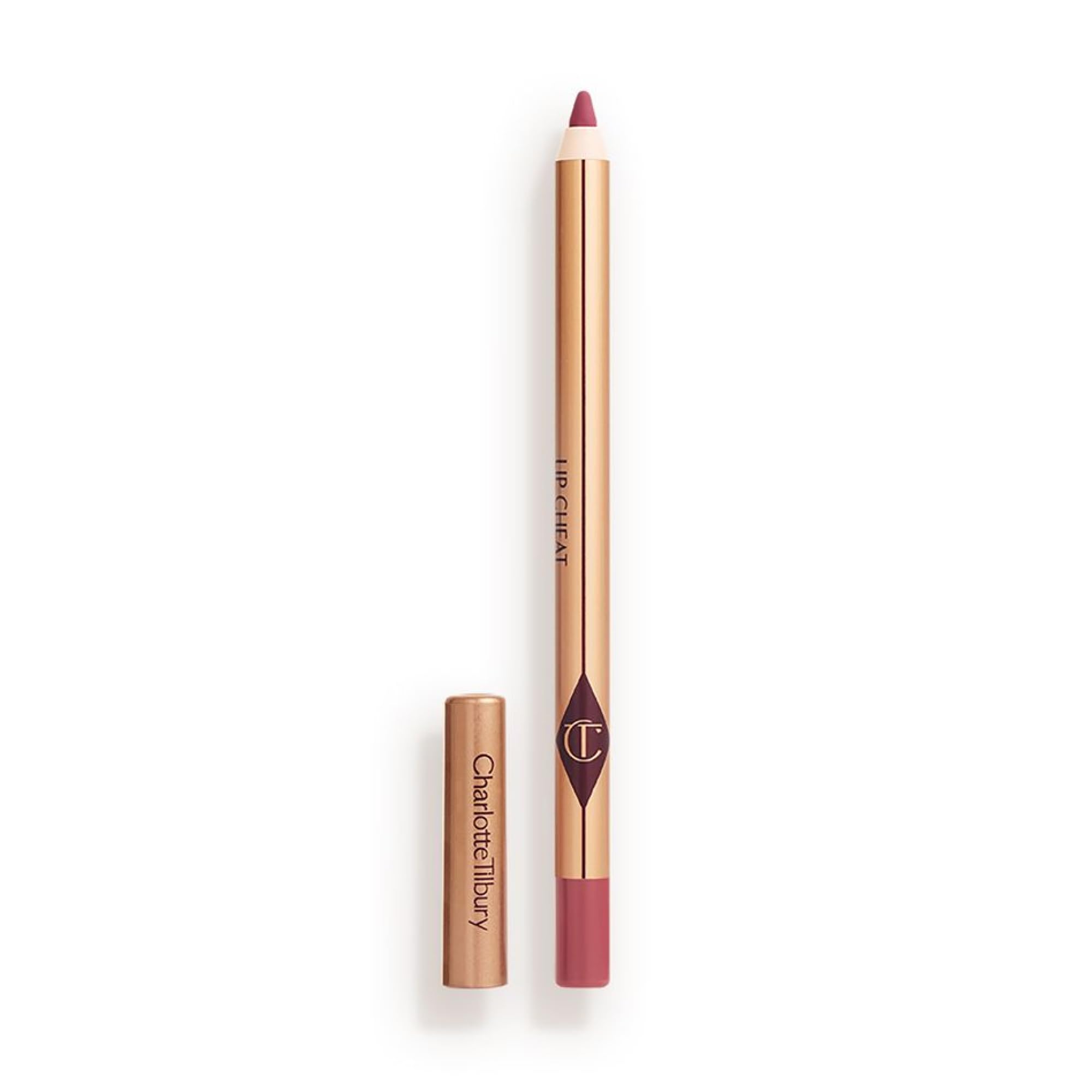 Charlotte Tilbury Lip Cheat Icon Baby closeup for a fuller, defined pout.