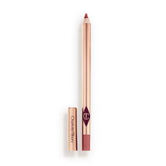 Charlotte Tilbury Lip Cheat Pillow Talk Medium outer packaging closeup for defined lips.