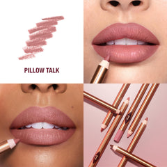 Waterproof and smudge-proof Lip Cheat test on lips for lasting definition