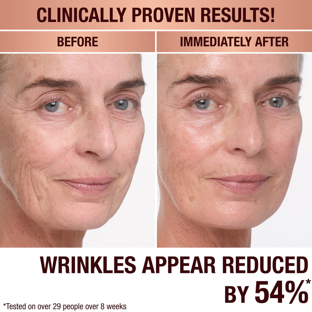 Charlotte Tilbury Magic Cream glow after application enhances radiance