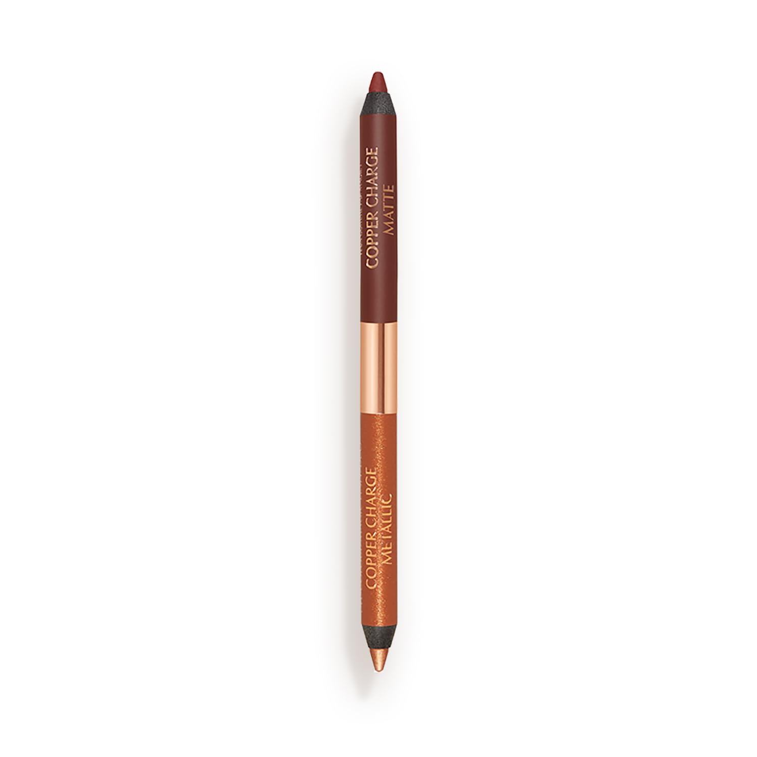 Charlotte Tilbury Magic Eyeliner Copper Charge matte end defines lids with all-day hold.