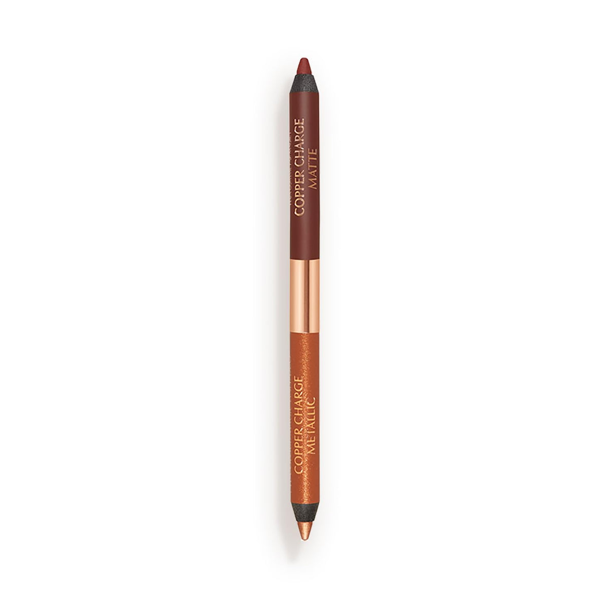 Charlotte Tilbury Magic Eyeliner Copper Charge matte end defines lids with all-day hold.