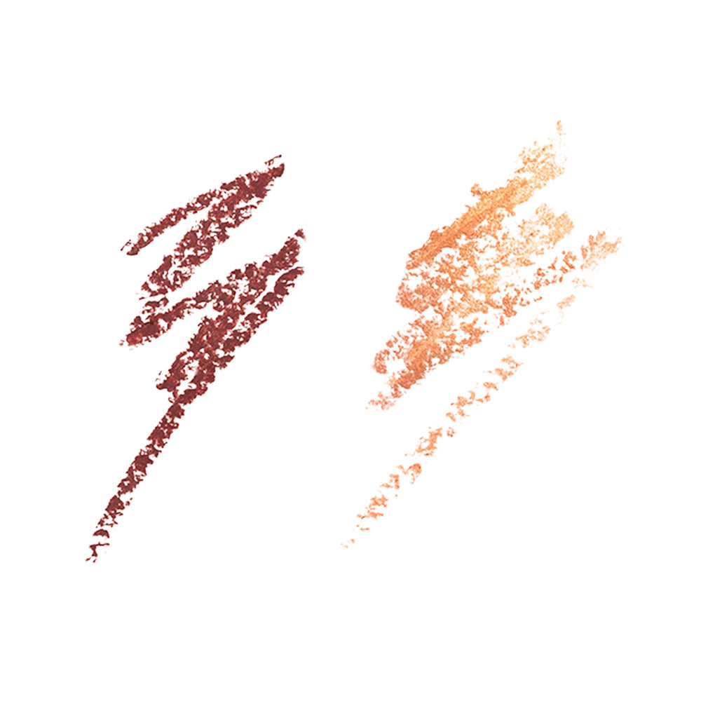 Charlotte Tilbury Magic Eyeliner Copper Charge metallic end adds light and dimension to eyes.