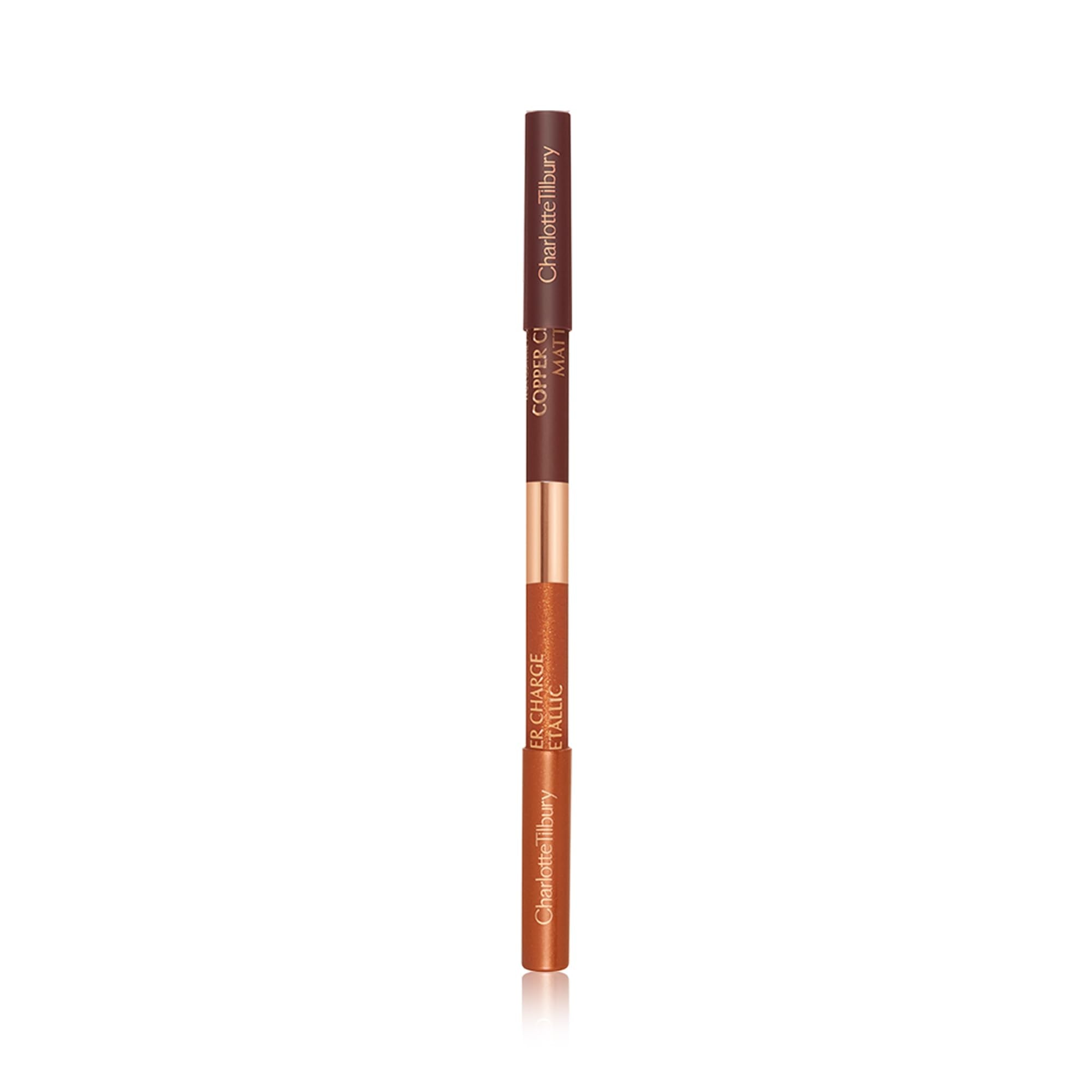 Charlotte Tilbury Magic Eyeliner Copper Charge suited for brightening and color enhancement.