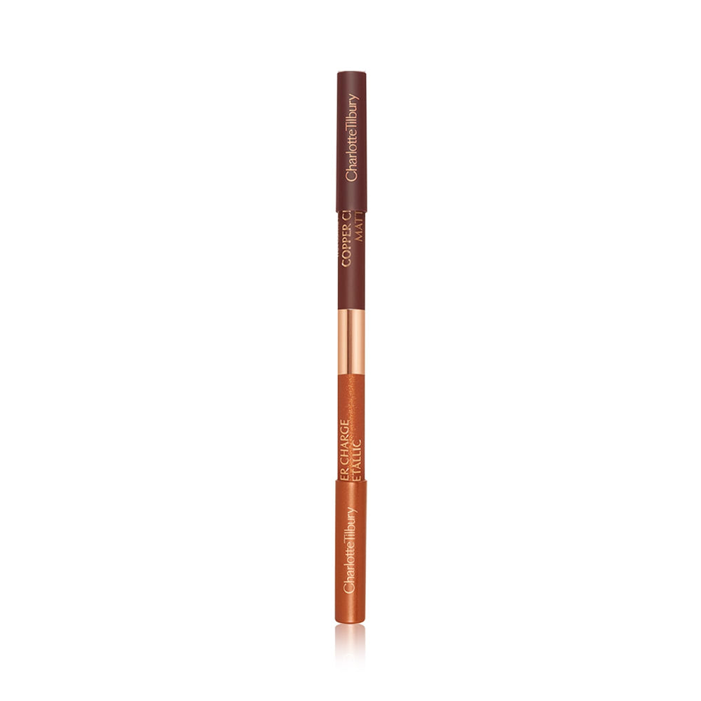 Charlotte Tilbury Magic Eyeliner Copper Charge suited for brightening and color enhancement.