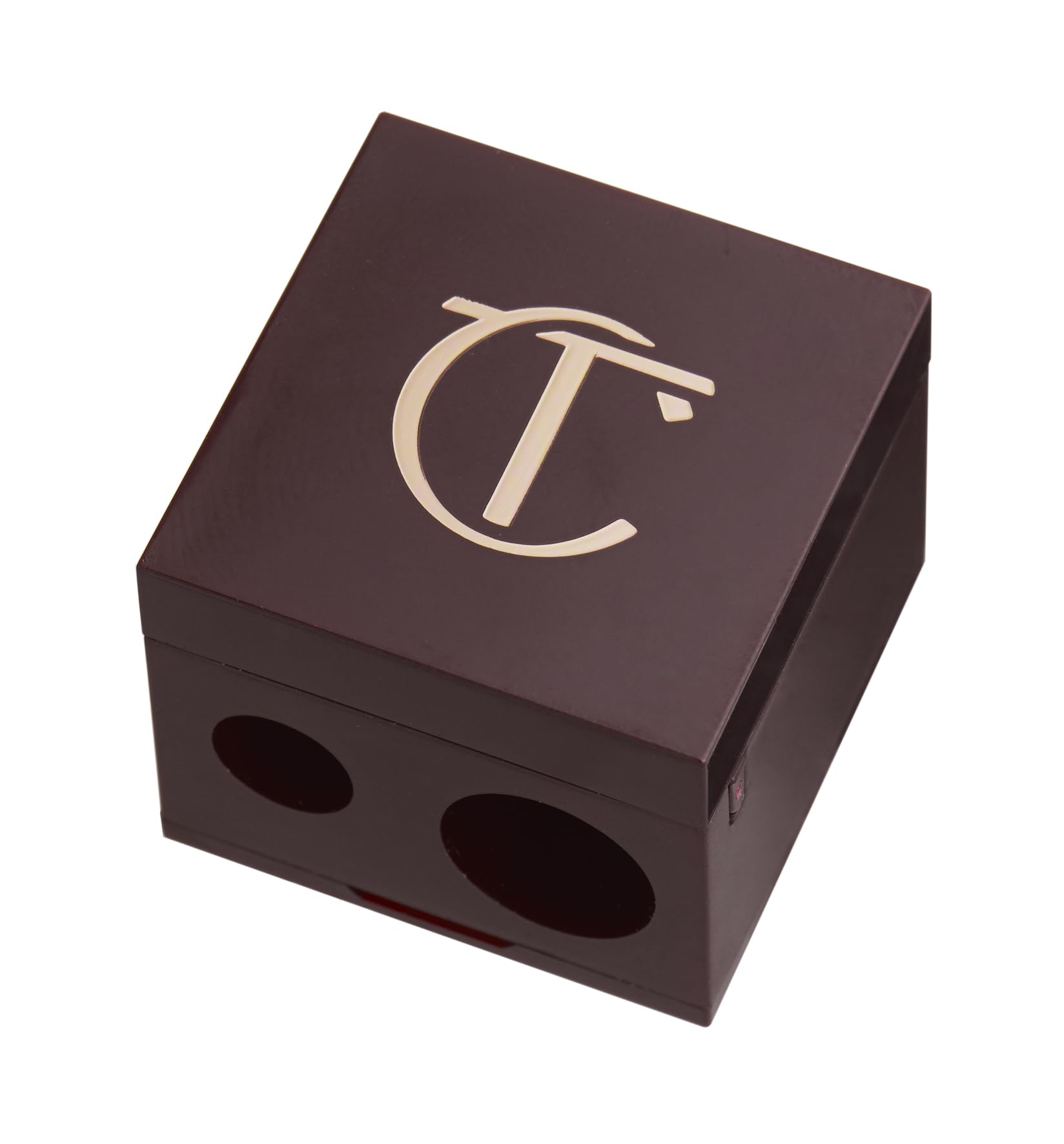 Charlotte Tilbury Pencil Sharpener dual-size sharpens eyeliner and lip liners with precision