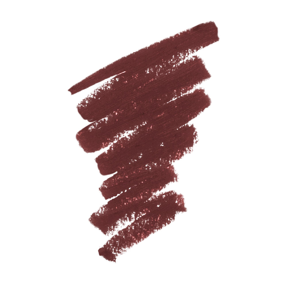 Pillow Talk Eyeliner shade swatch shows rich berry brown color enhances eyes.