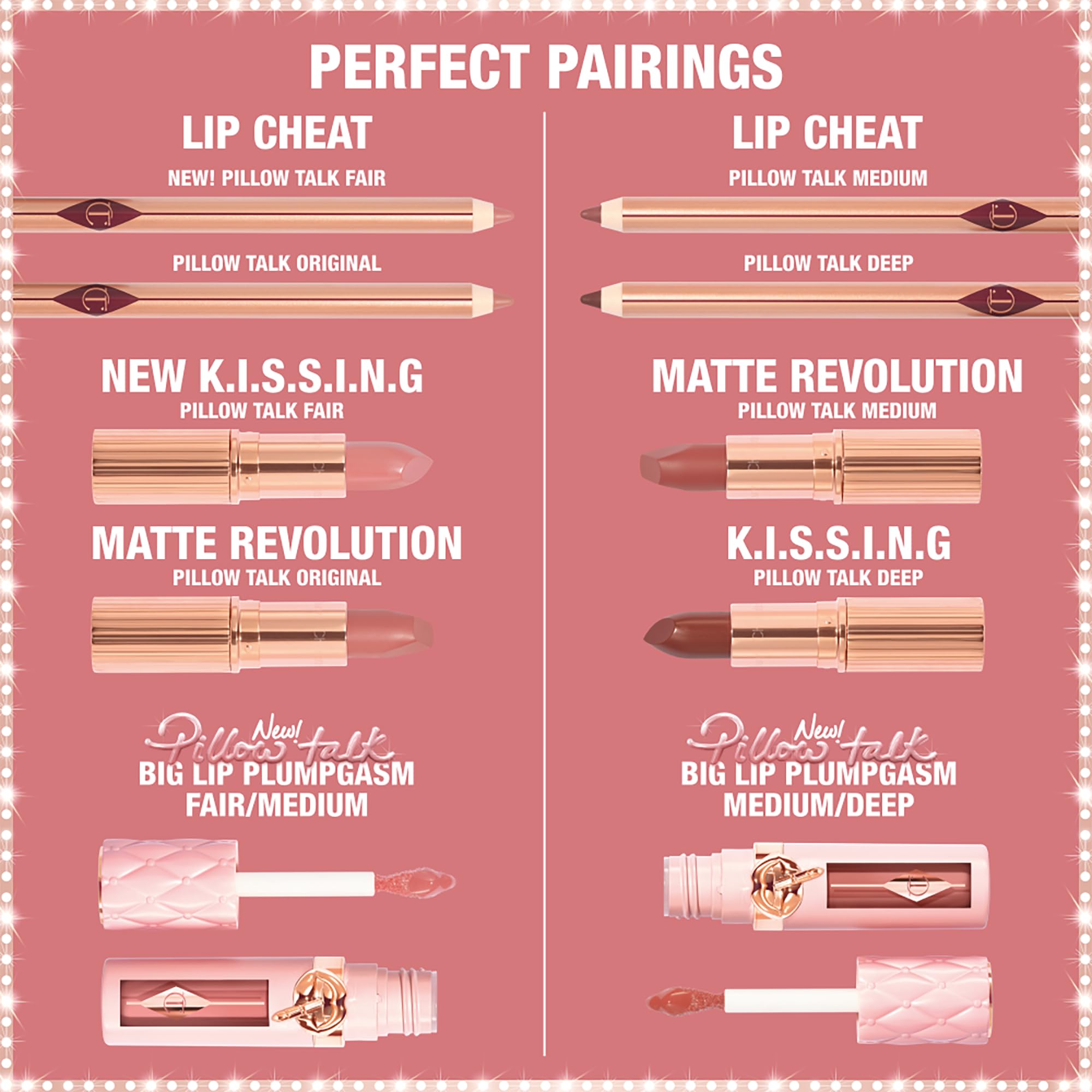 Charlotte Tilbury Pillow Talk Plumpgasm brown berry-pink shade on lips for depth.