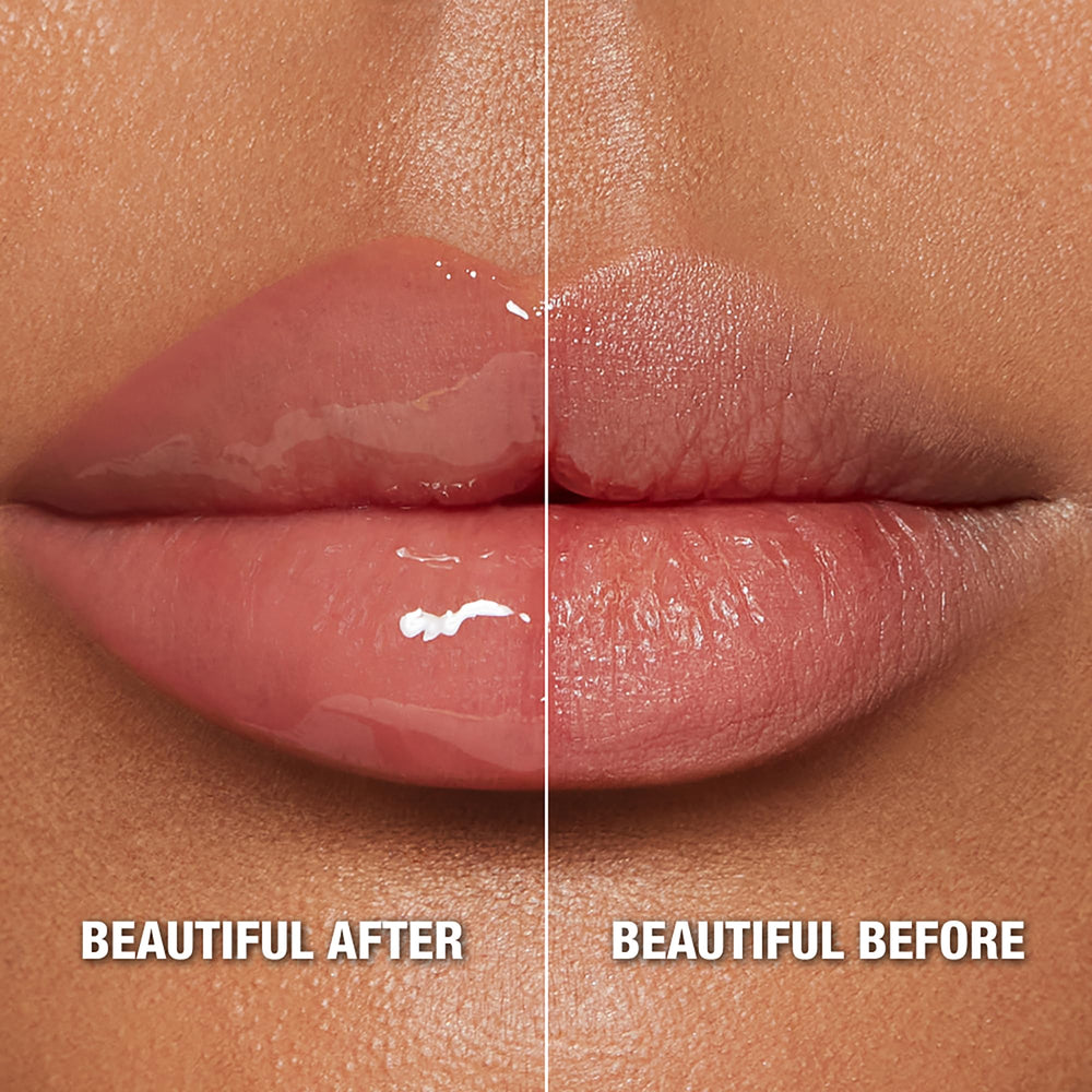 Charlotte Tilbury Pillow Talk Plumpgasm gloss finish with long-lasting shine.