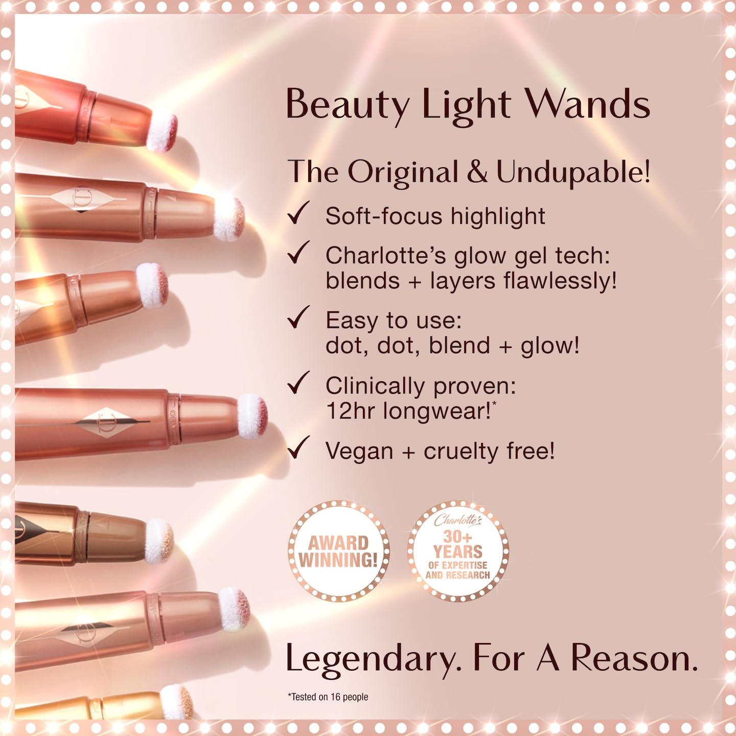 Charlotte Tilbury Pinkgasm swatch on cheek reveals rosy flush.