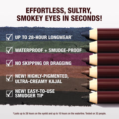 Fig Smoulder Rock 'N' Kohl pencil creates rich, smoky depth.