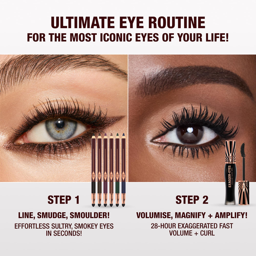 Charlotte Tilbury Rock 'N' Kohl Sapphire Nights delivers jewel-blue impact along the lash line.