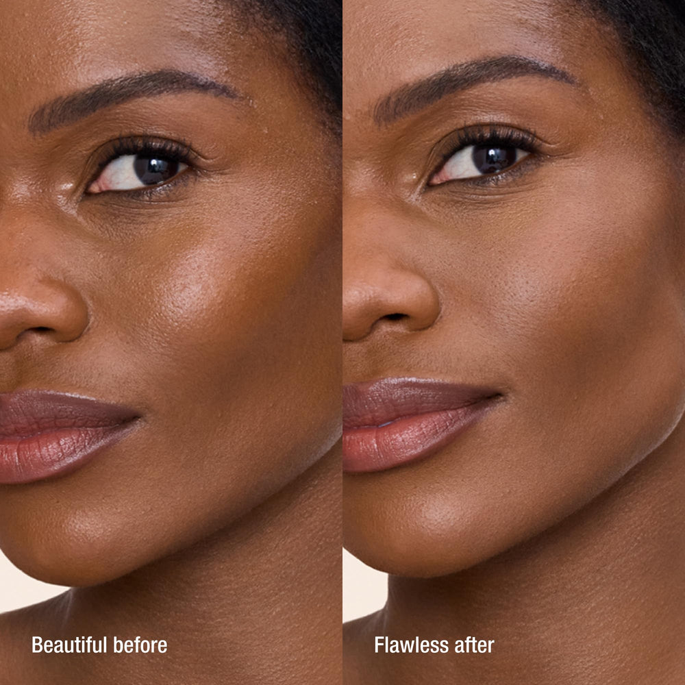 Closeup of Rose Wax and Almond Oil infusion in Charlotte Tilbury powder