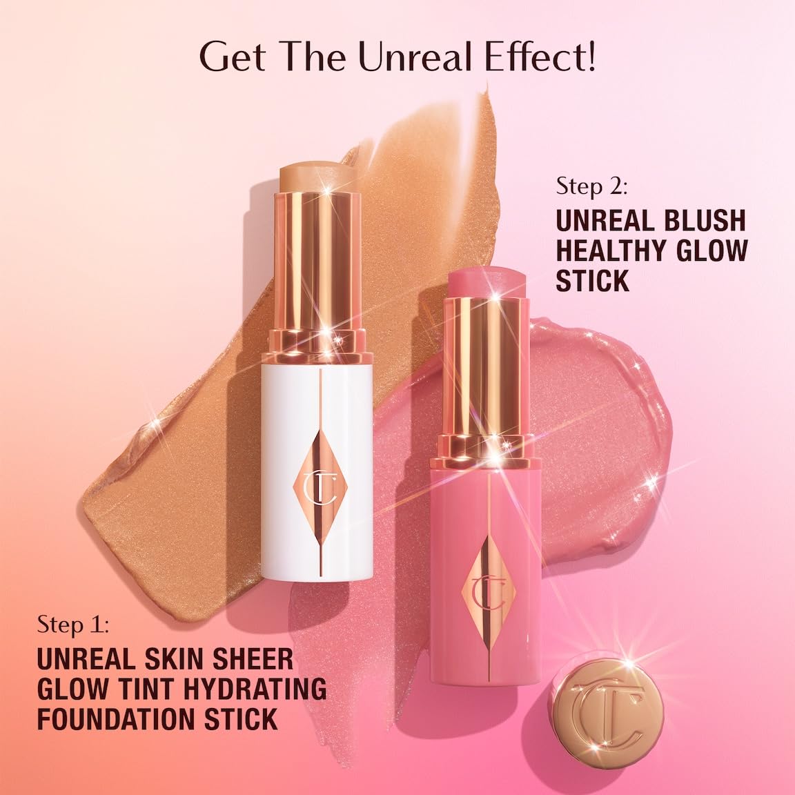 Charlotte Tilbury Unreal Healthy Glow Blush Stick lightweight, second-skin finish