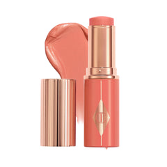Charlotte Tilbury Unreal Blush Stick packaging highlights premium design for easy glow.