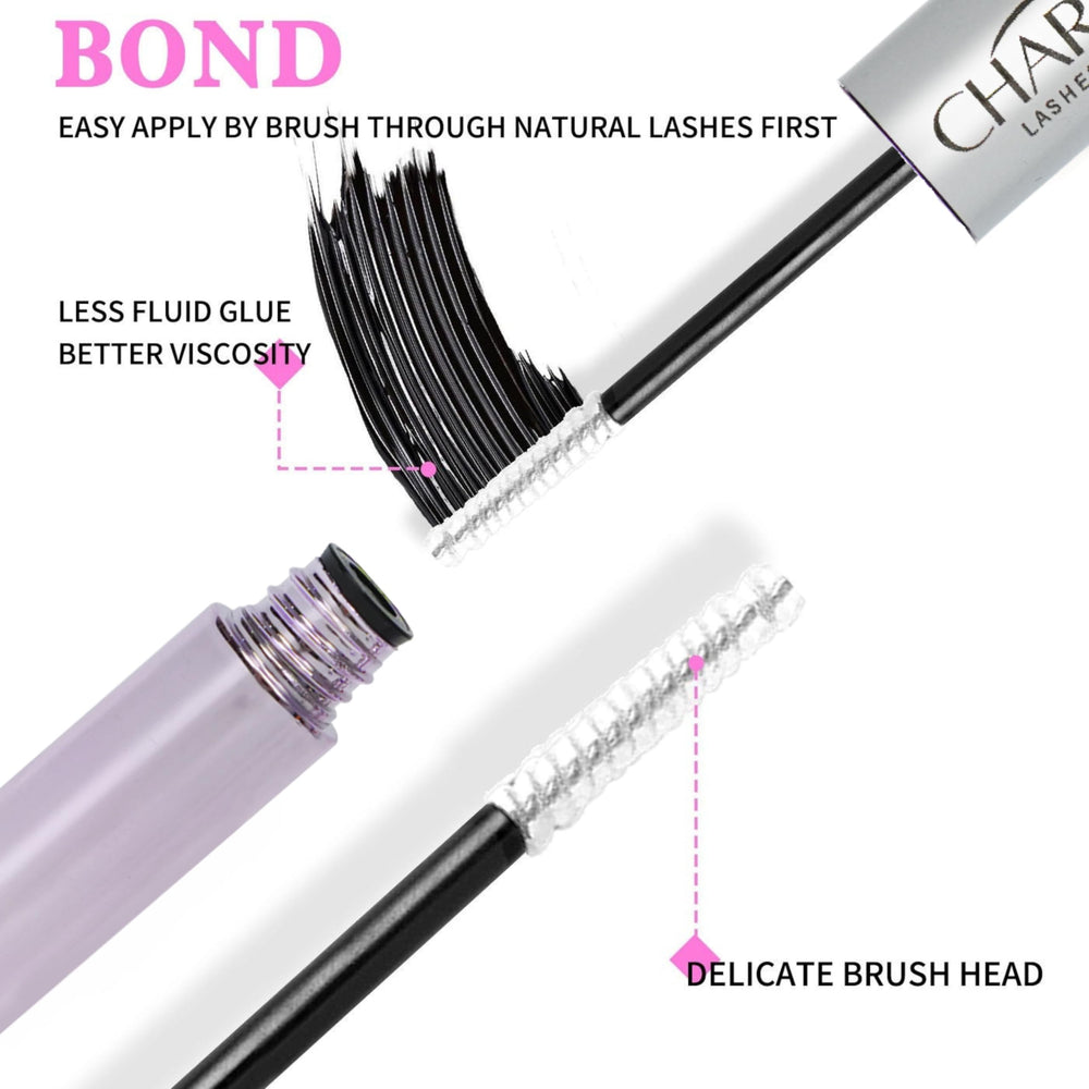 Charmily Lash Cluster Glue safe formula suitable for sensitive eyes in everyday wear.