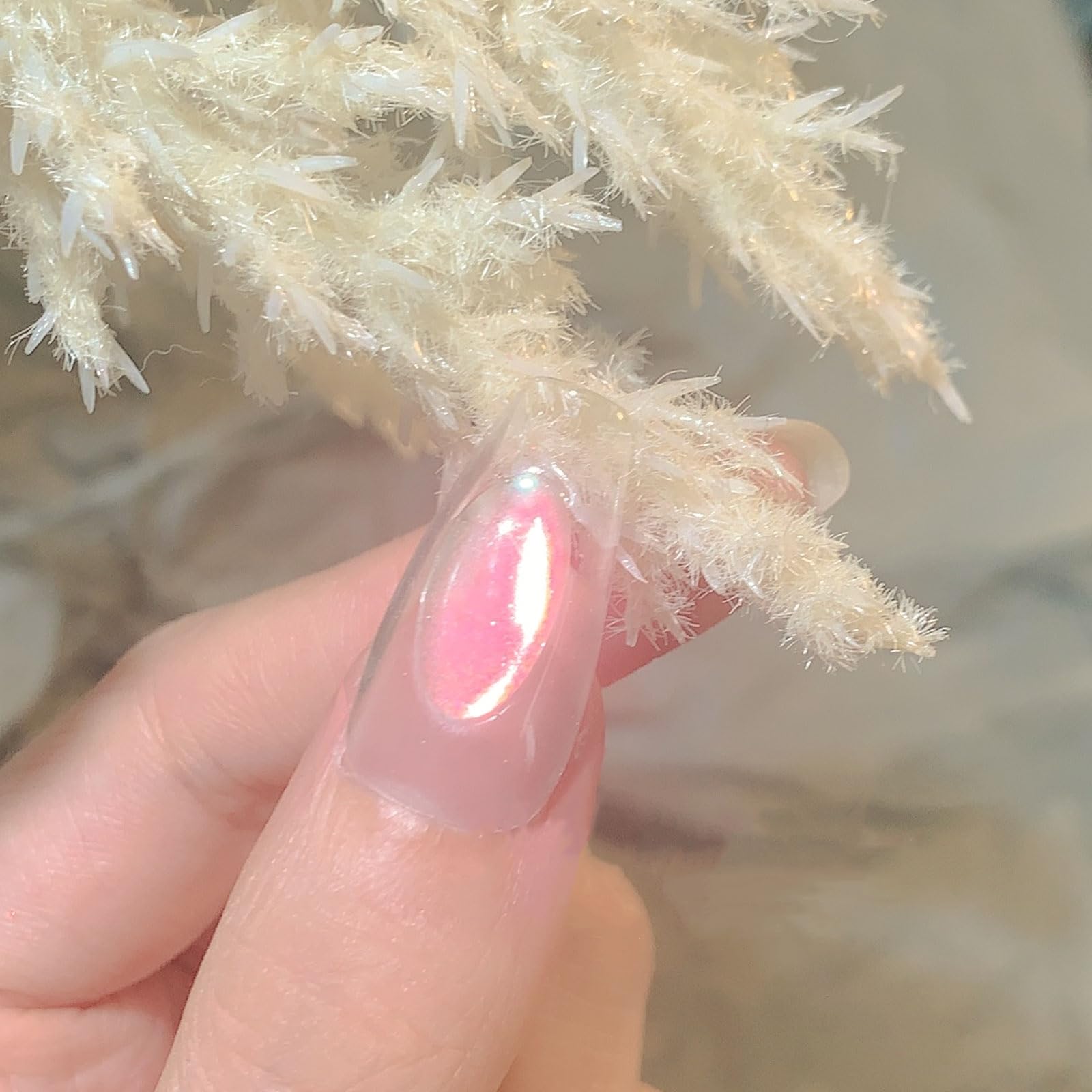 Polvo Charming May para uñas UV gel, uso en capa base para brillo intenso
