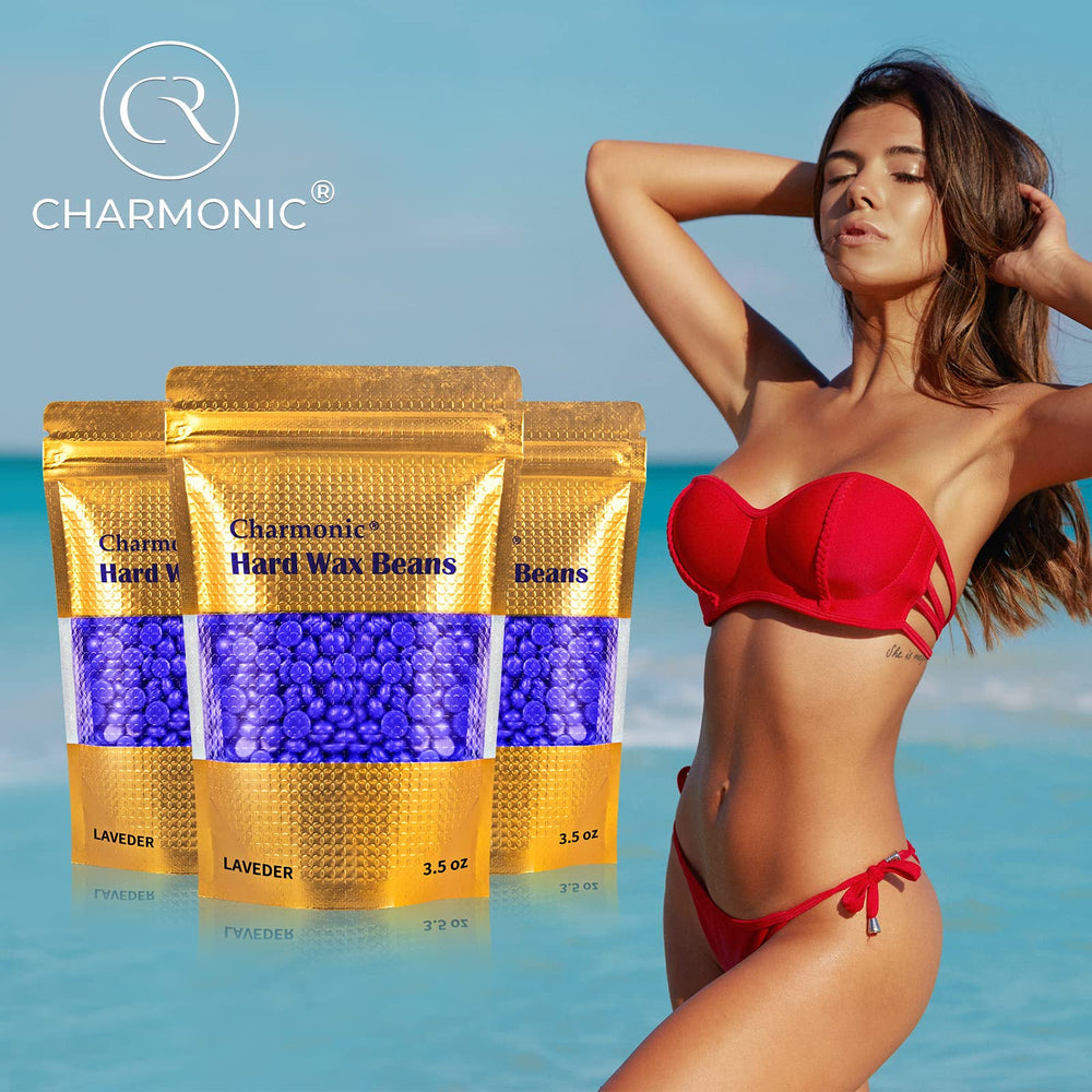Charmonic European lavender aroma evokes calming spa-like waxing sensations.