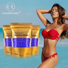 Charmonic European lavender aroma evokes calming spa-like waxing sensations.