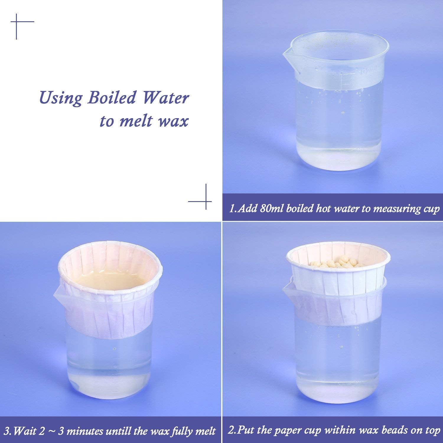 Charmonic Nose Wax Kit safety design preserves nasal membranes.
