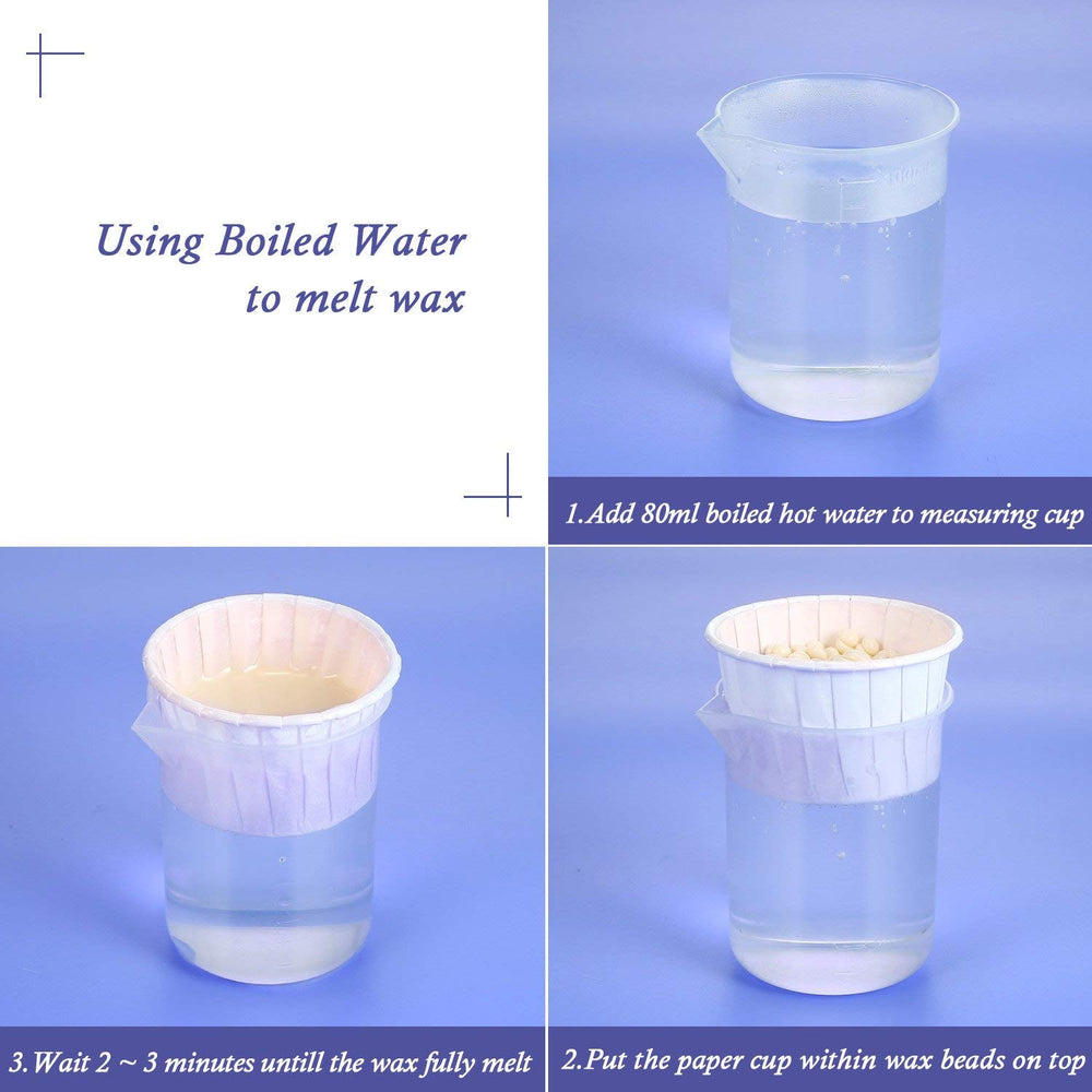 Charmonic Nose Wax Kit safety design preserves nasal membranes.