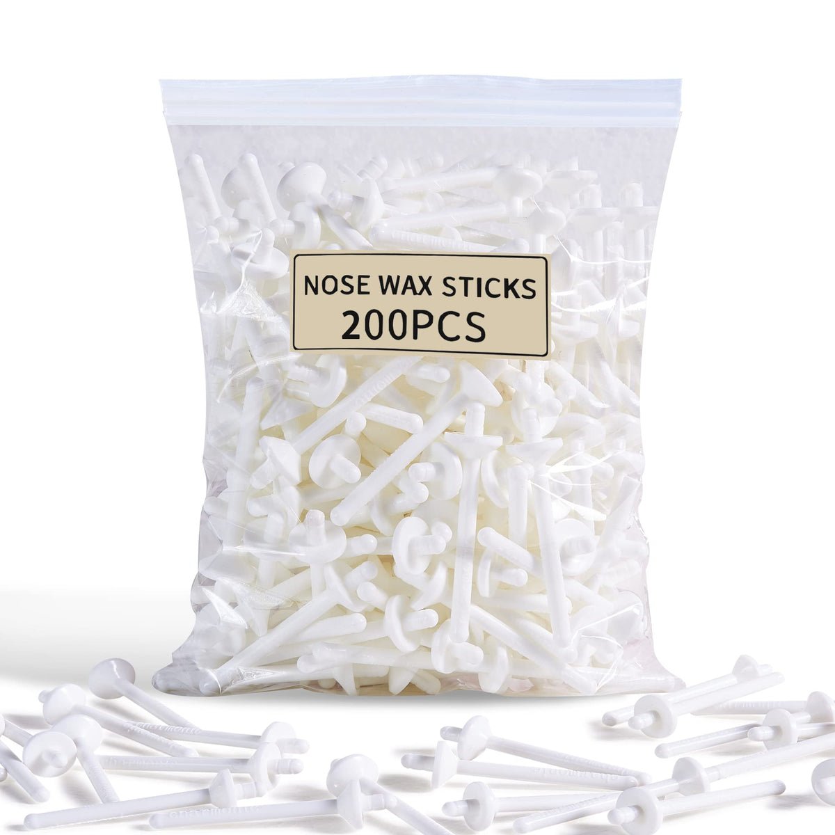 Charmonic nose wax stick with groove design for smooth nostril hair removal