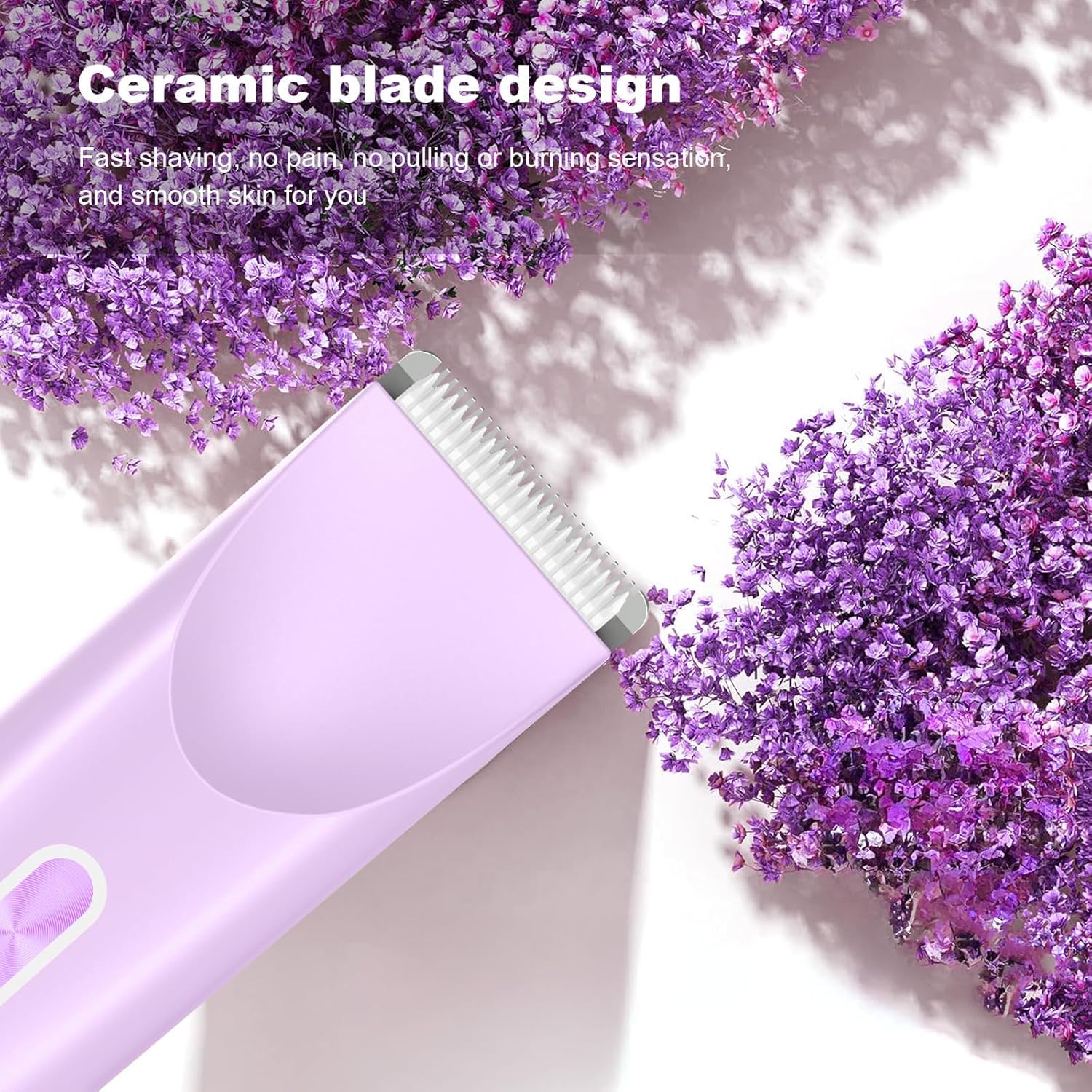 CheckSimple aerospace-grade ceramic blades minimize irritation.