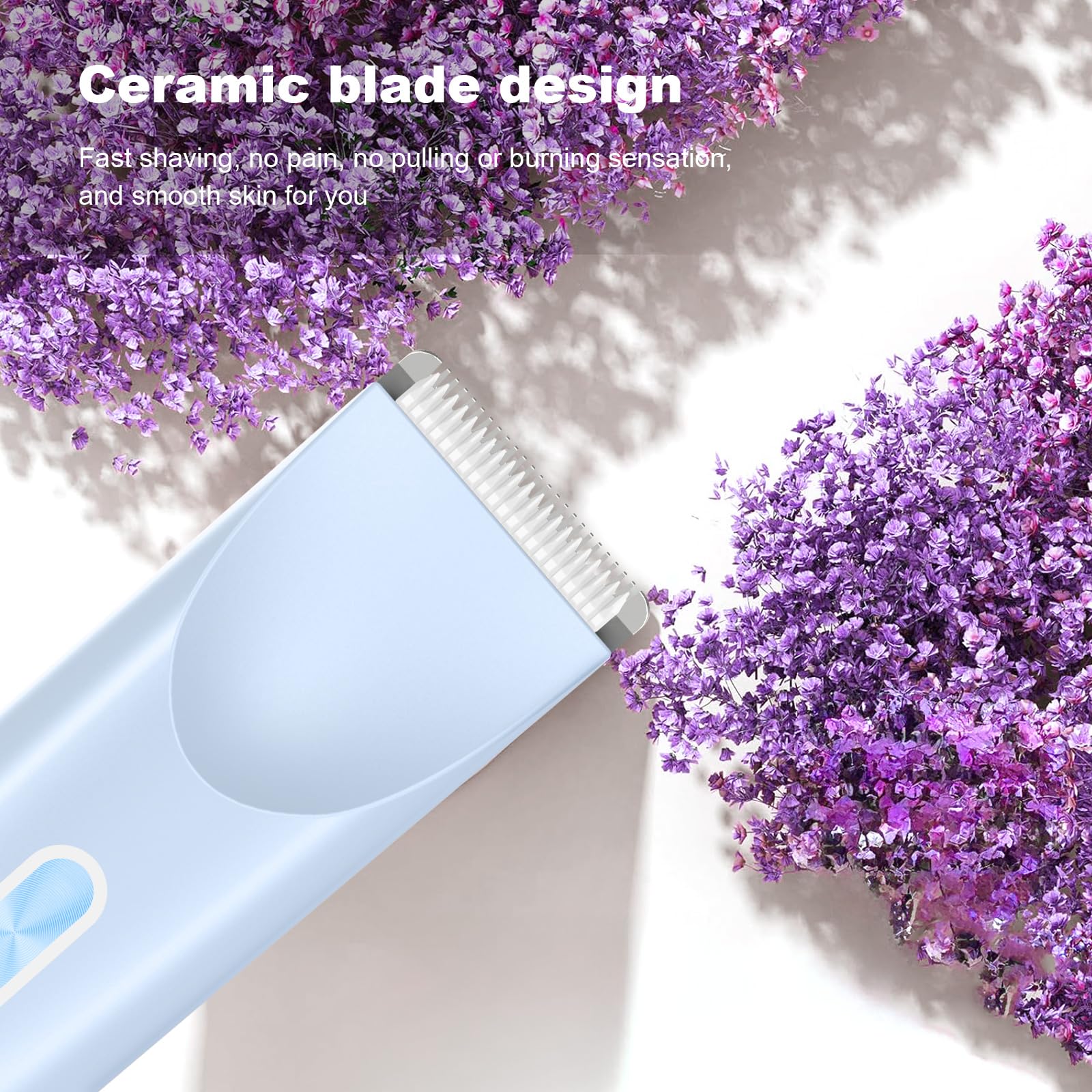 CheckSimple bikini trimmer 2-in-1 heads for versatile trimming.