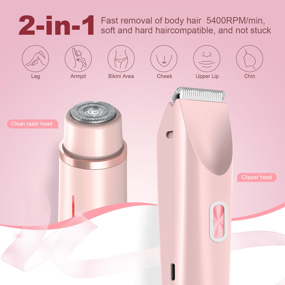 CheckSimple Bikini Trimmer dual-head closeup highlights gentle blades.