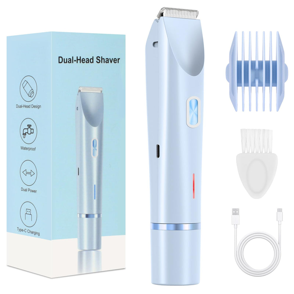 CheckSimple bikini trimmer front view with ergonomic design for precise grooming.