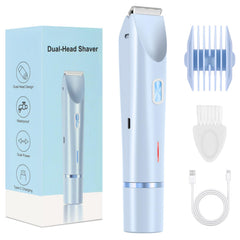 CheckSimple bikini trimmer front view with ergonomic design for precise grooming.