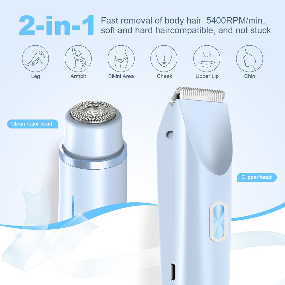 CheckSimple bikini trimmer handle grip for secure, comfortable use.
