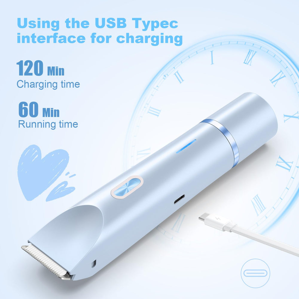 CheckSimple bikini trimmer USB charging for battery-ready performance.