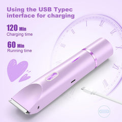 CheckSimple women's bikini trimmer waterproof for shower use.