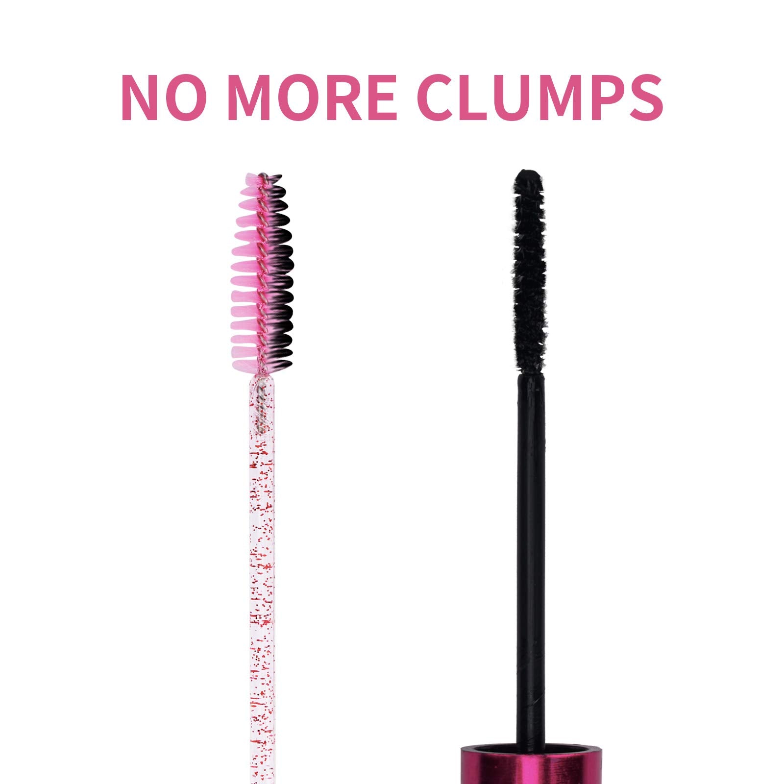 CHEFBEE soft fiber hair glides smoothly across lashes for gentle brushing.
