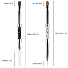 Chemailon brush tip designed for precise shaping of nail tips.