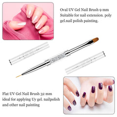 Chemailon nylon bristles close-up for smooth gel glide.