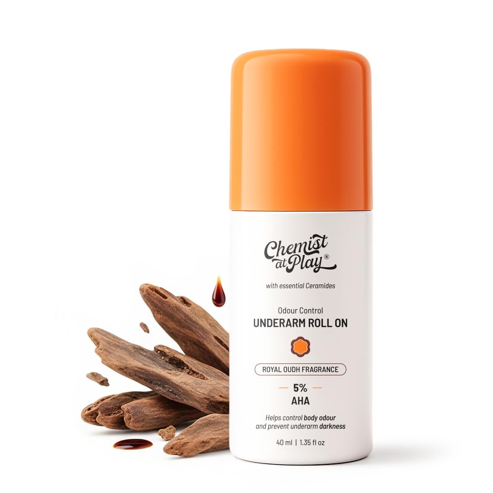 Chemist at Play desodorante axilas, frasco rodillo, exfoliar suavemente y frescura