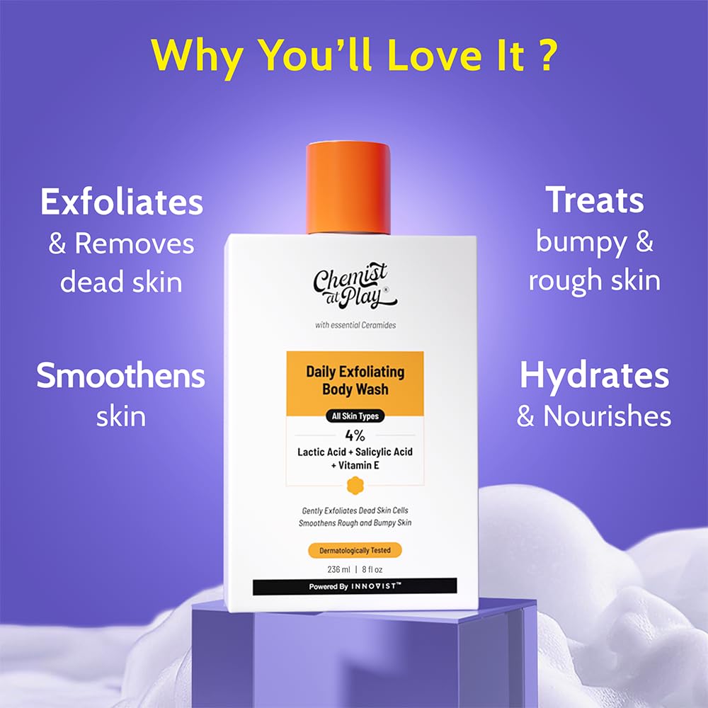 Exfoliación suave de Chemist at Play, elimina suavemente células muertas.