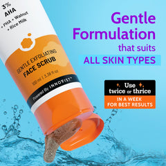 Chemist at Play mandelic-acid-walnut-powder blend refines pores.