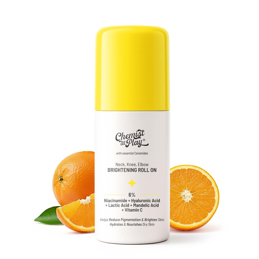 Chemist at Play roll-on neck-knee-elbow application for hydration and brightening