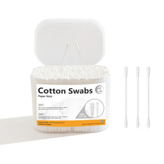 Chenchenchen 1000-count mini cotton swabs with spiral head for safe, precise cleaning.