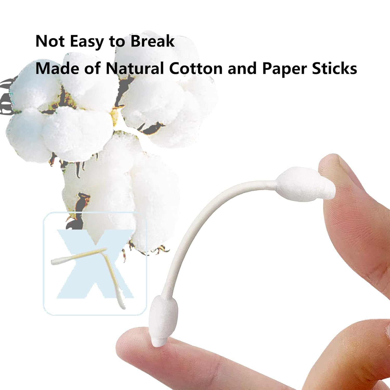Chenchenchen natural cotton head delivers gentle skin contact