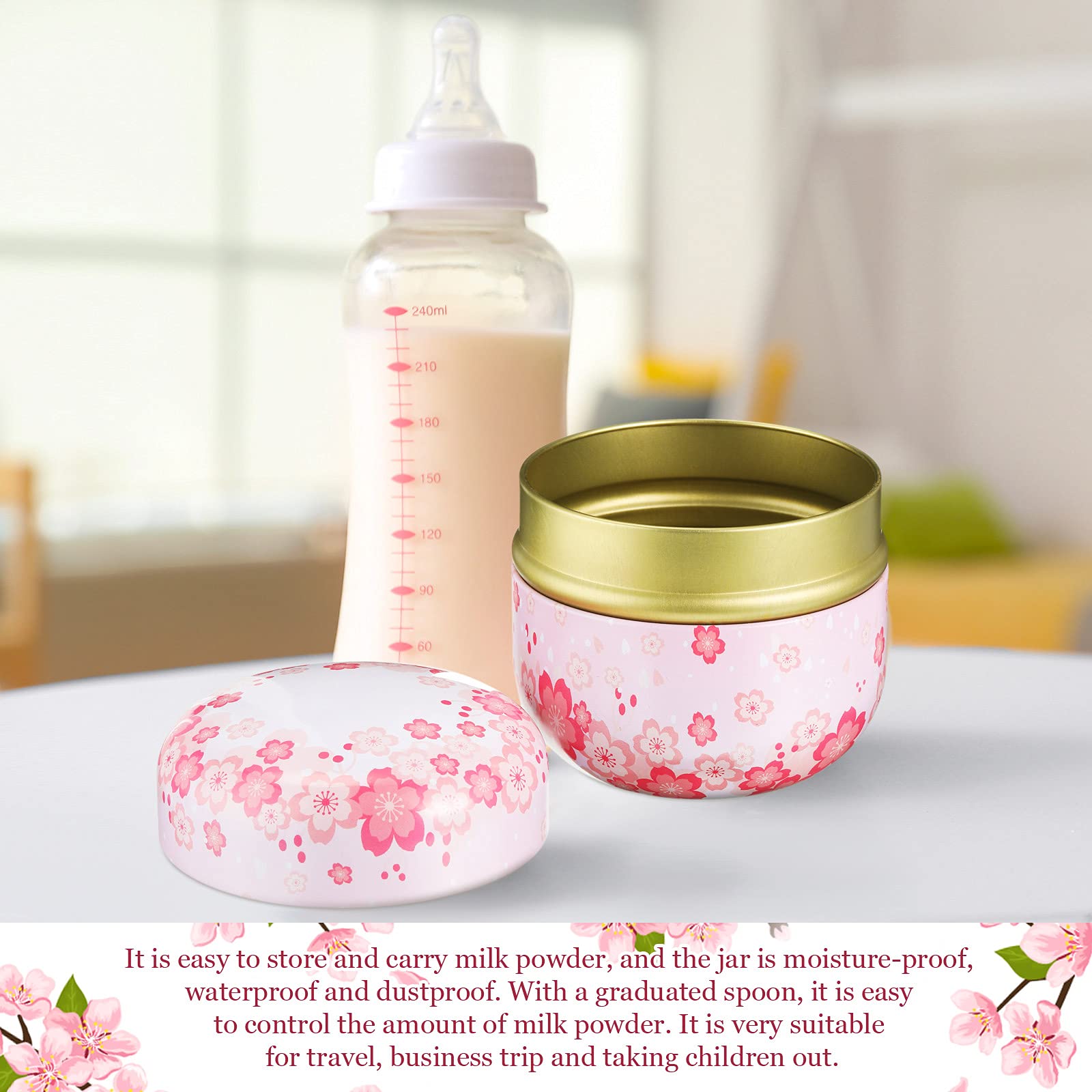CHENGU flower pattern powder box adds chic decor to home and travel
