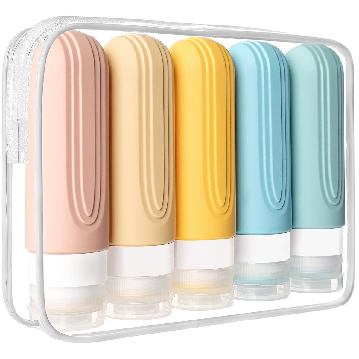 CHEODIN travel bottles with 3oz capacity and leakproof cap for secure luggage storage.
