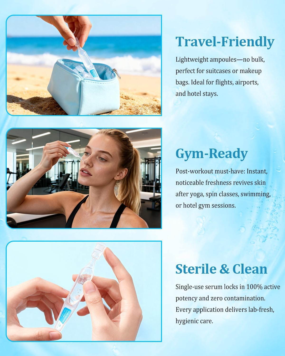CHEOKINGBA Air tight single use tubes shown for travel and freshness