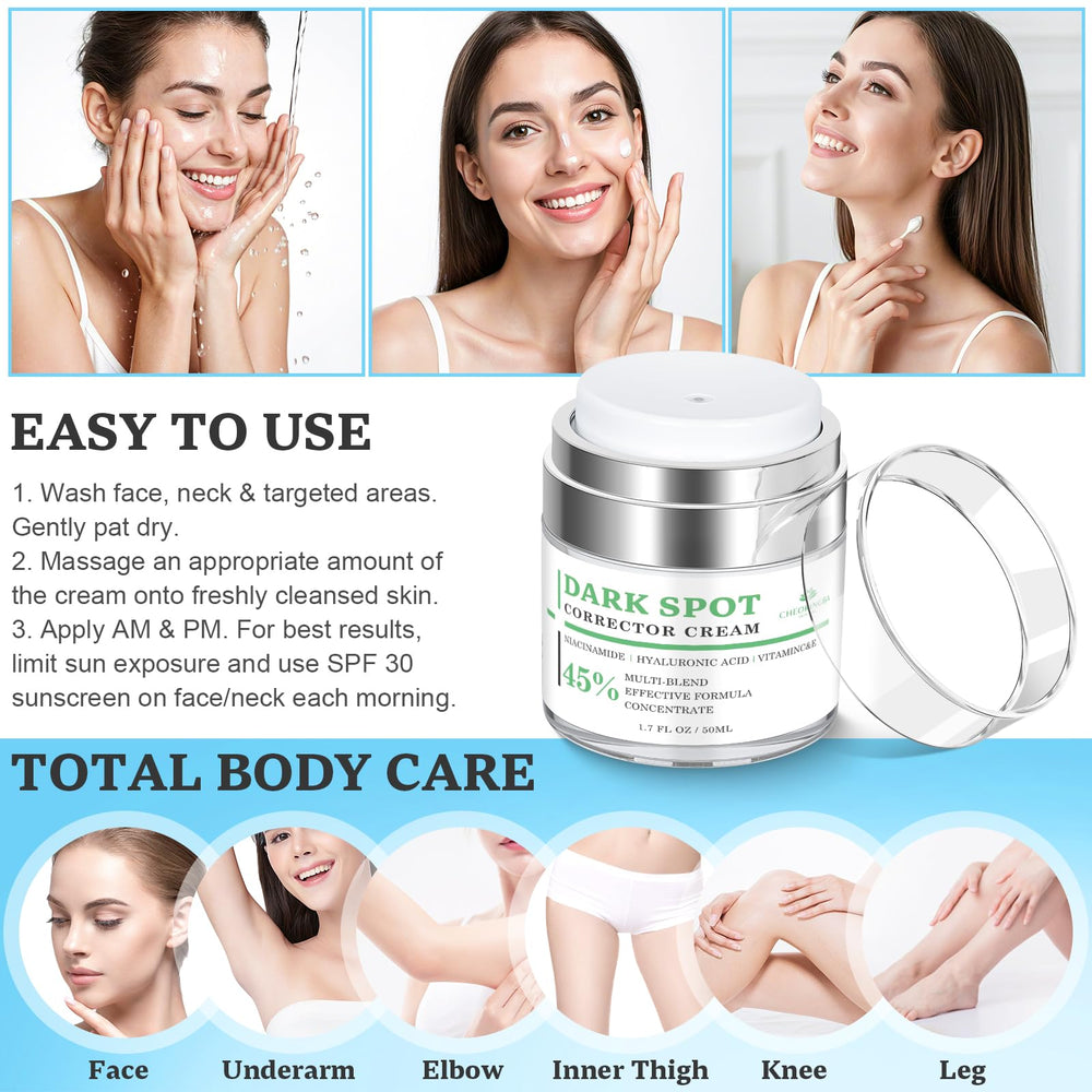 Smooth skin after applying CHEOKINGBA to neck and underarms.