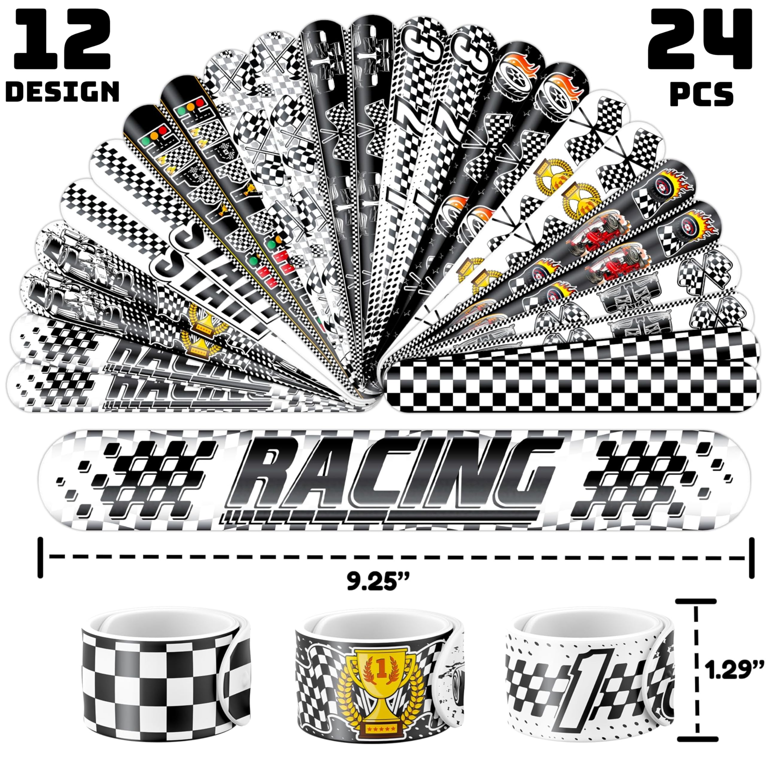 Decoración y ambiente de fiesta con banderas a cuadros Cherisnowy.