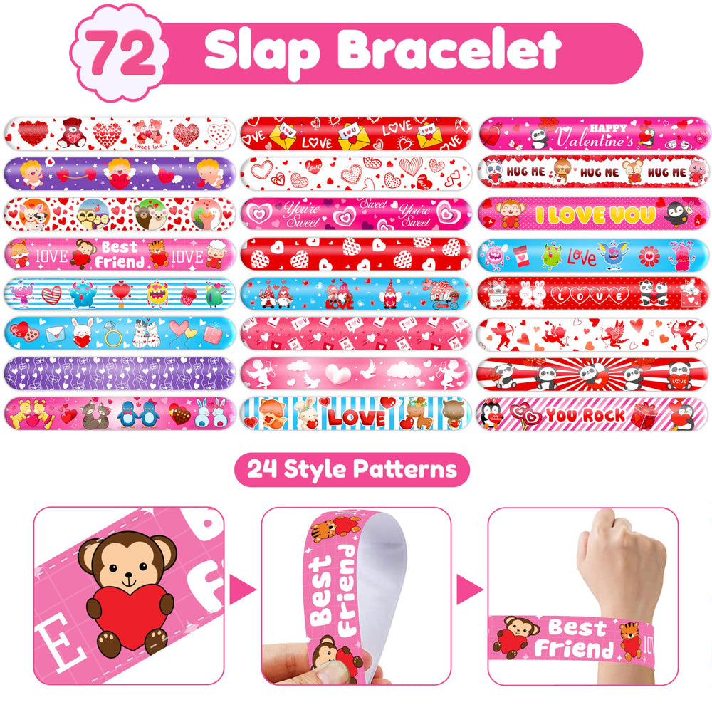 Cherisnowy regalos para clase Valentín con pulseras y tatuajes