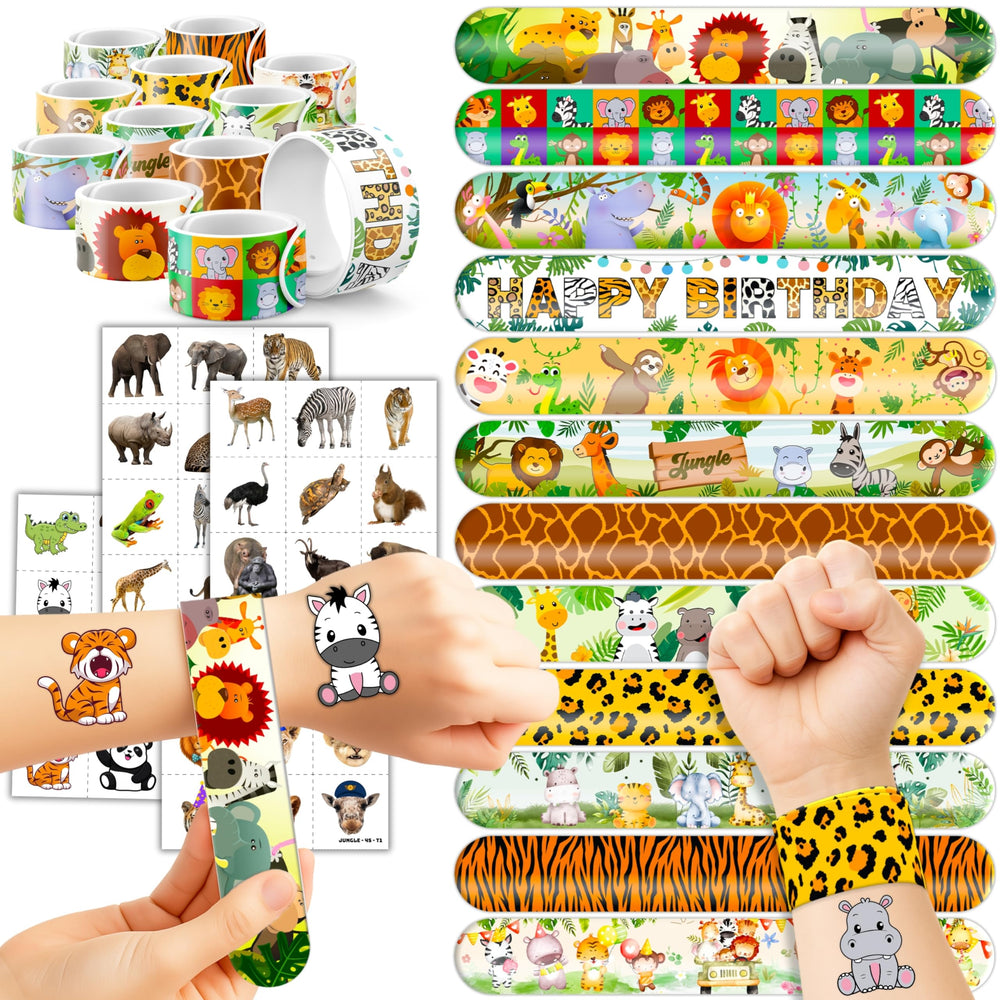 Cherisnowy tatuajes jungla: colores brillantes para fiestas infantiles